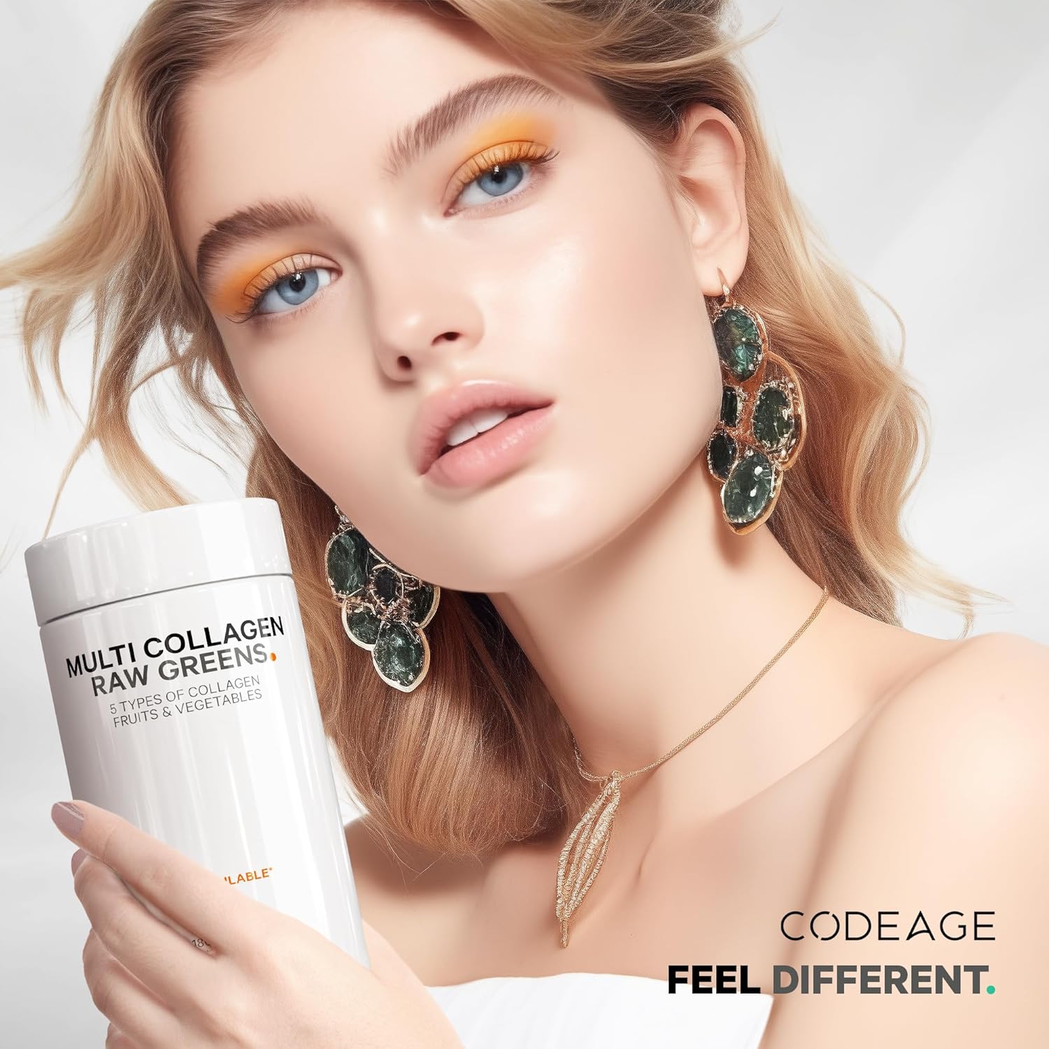 Codeage Multi Collagen Protein + Organic Raw Greens Superfood Capsules Supplement, 21 Fruits & Veggies, Grass-Fed Hydrolyzed Collagen Peptides, 5 Types All-in-One, 180 Count - Image 7