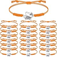 Vista 8 de Rtteri 20 pulseras de animadora para niñas, pulseras ajustables para animadoras, regalos para animadoras, accesorios de joyería a granel