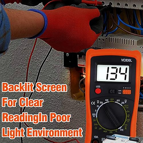 Miniatura 8 de Multímetro digital Abrazadera de bolsillo Multímetros Multi Tester Voltímetro Amperímetro Ohmímetro corriente alternacorriente directa Ohm Volt Amp