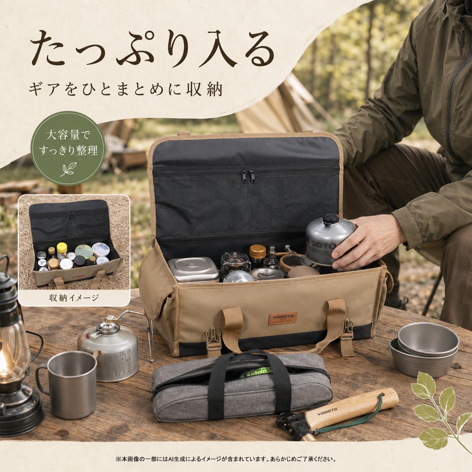 Amazon.co.jp: YOGOTO ペグ収納マルチコンテナボックス ペグケース