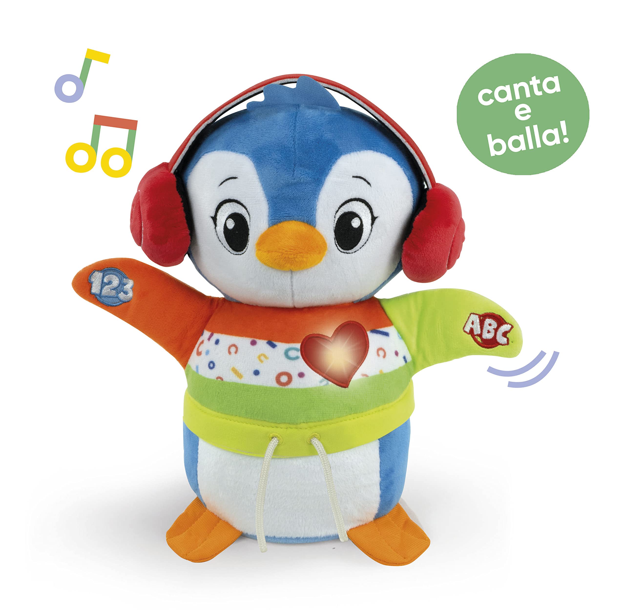 Clementoni Baby Billy Balla con Me Peluche Interattivo Parlante Canzoncine Filastrocche Bambini 12+ Mesi