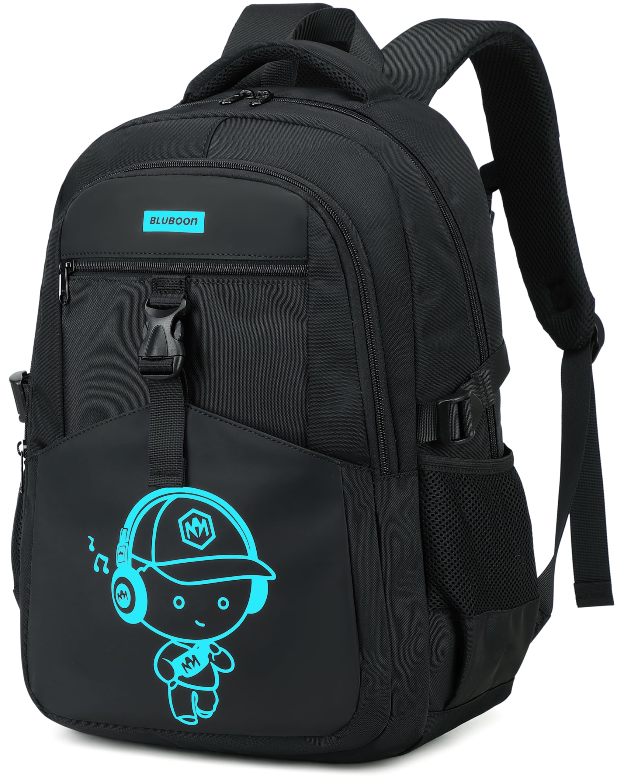 Bluboon Camo Black Backpack