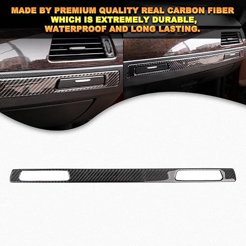 Miniatura 6 de Xotic Tech - 1 pieza de fibra de carbono genuina para el interior del automóvil, cubierta de copiloto, compatible con BMW Serie 3, E90, E92, E91,