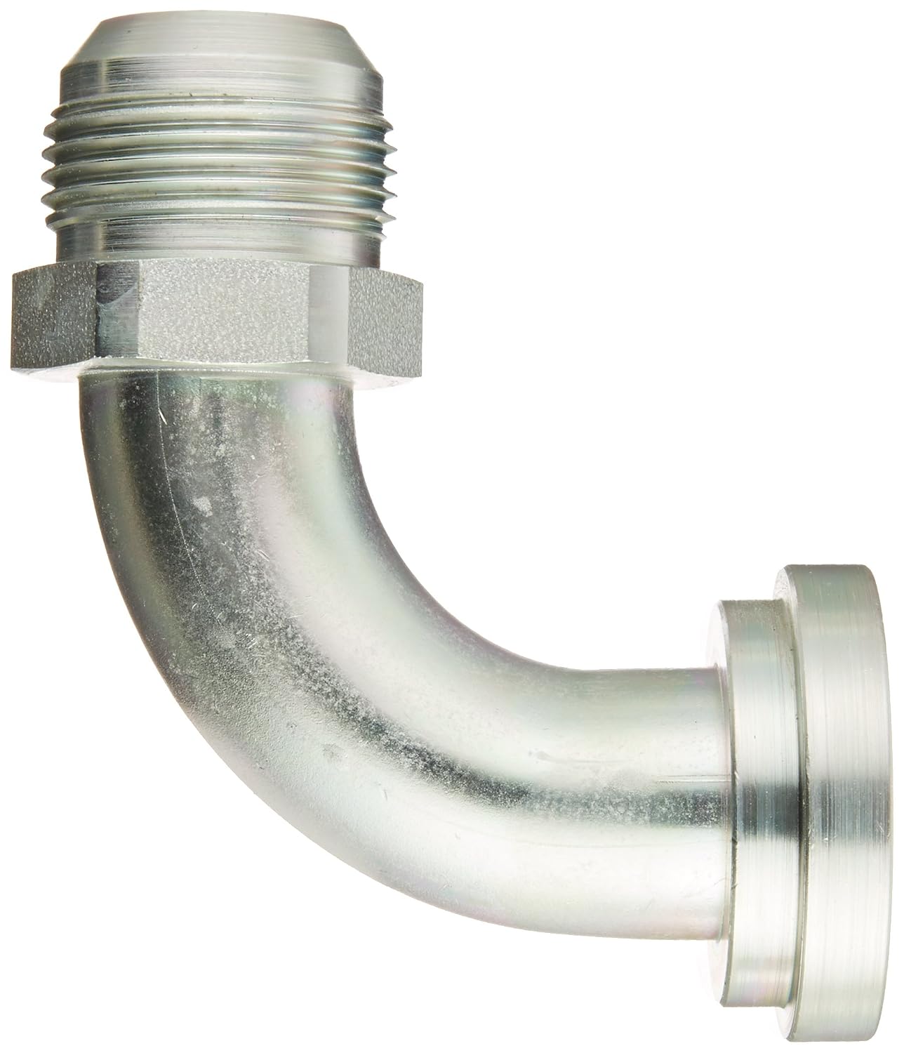 Eaton Aeroquip 500024-16S 90 Degree Split Flange Tube Elbow, JIC 37 Degree & Split Flange (Code 61) End Types, Carbon Steel, 1 JIC(m) x 1 Split Flange(code 61) End Size, 1" Tube OD