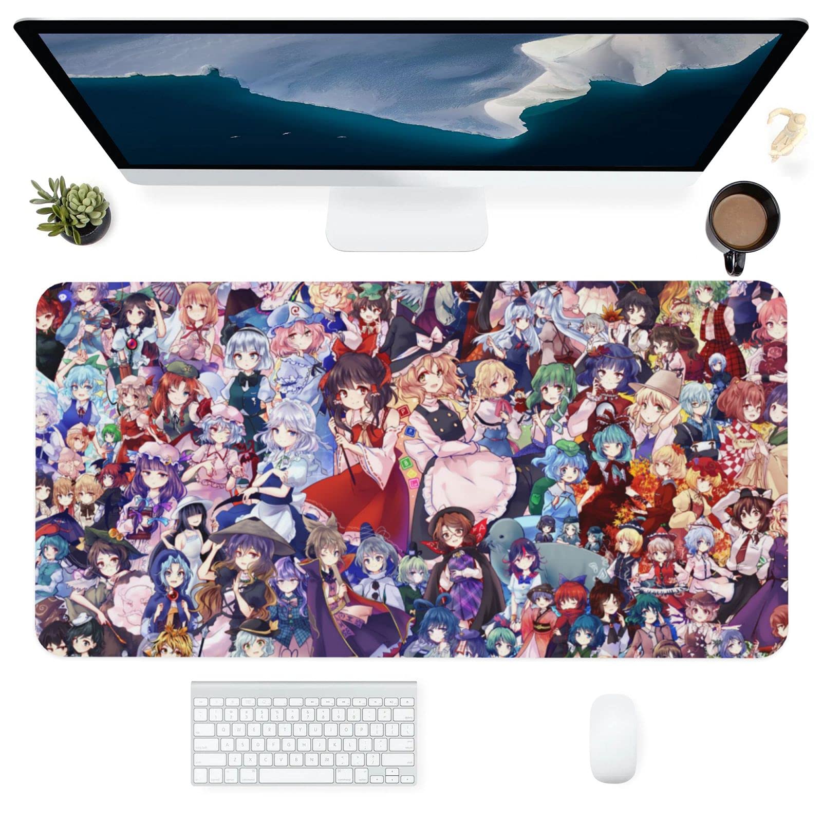 Amazon.co.jp: 東方Project、大型ゲーミングマウスパッド、防水滑り 