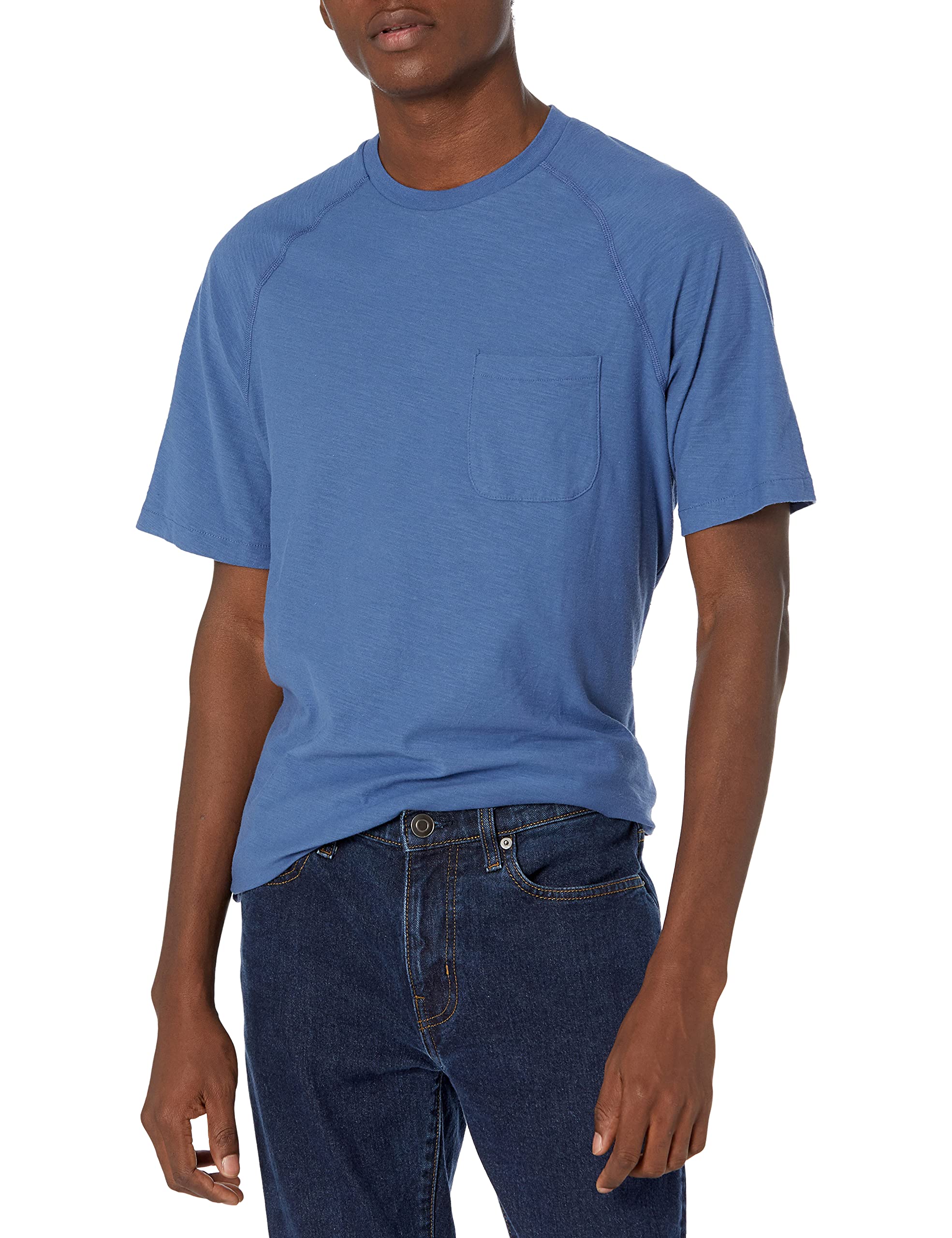 Amazon Essentials Men's Regular-fit Slub Raglan Crew T-Shirt