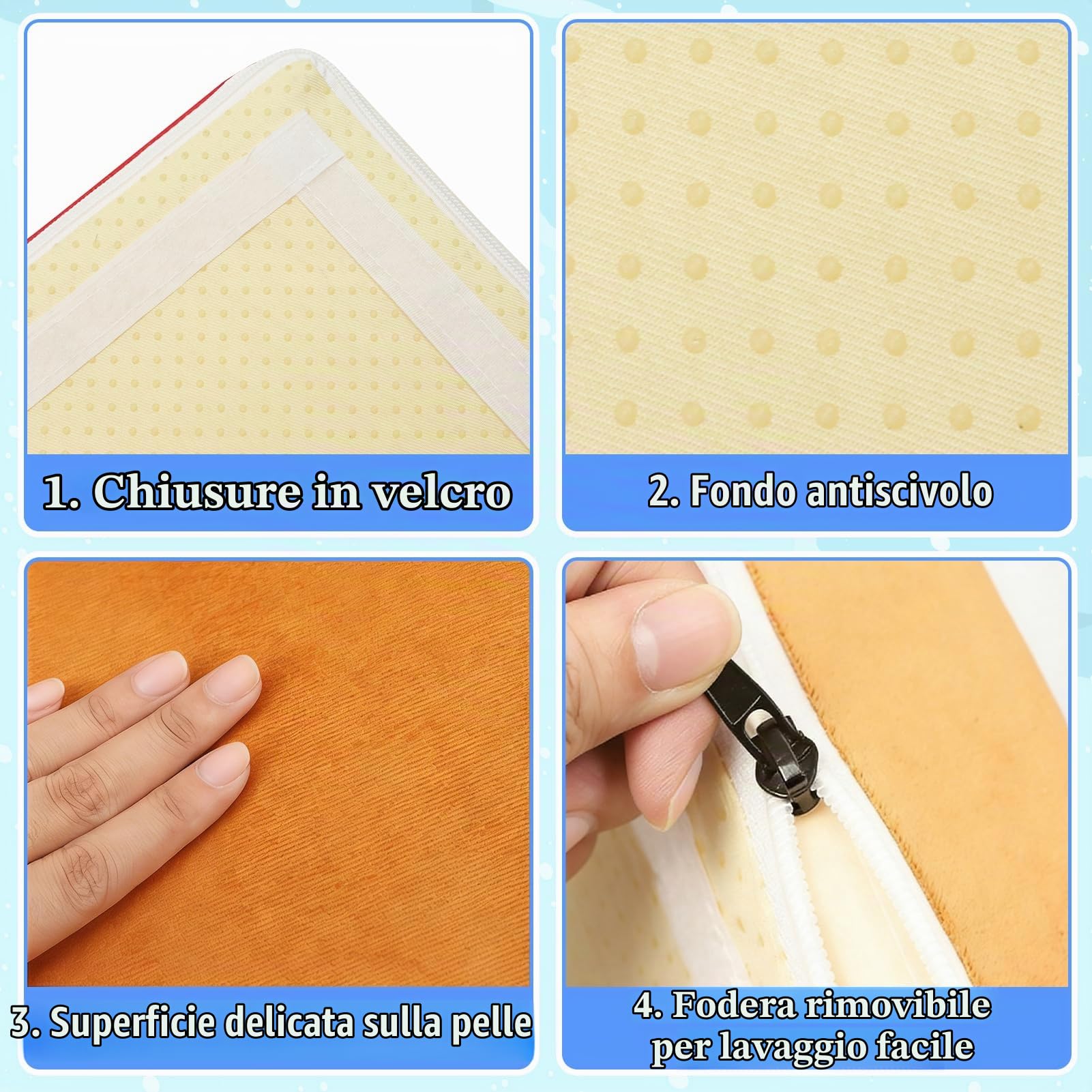 XIAPIA Set di 6 mattoncini da costruzione in schiuma per bambini con tunnel da gioco, blocchi morbidi per arrampicata e gattonare, Montessori, giocattolo per la casa e il kita, privo di sostanze