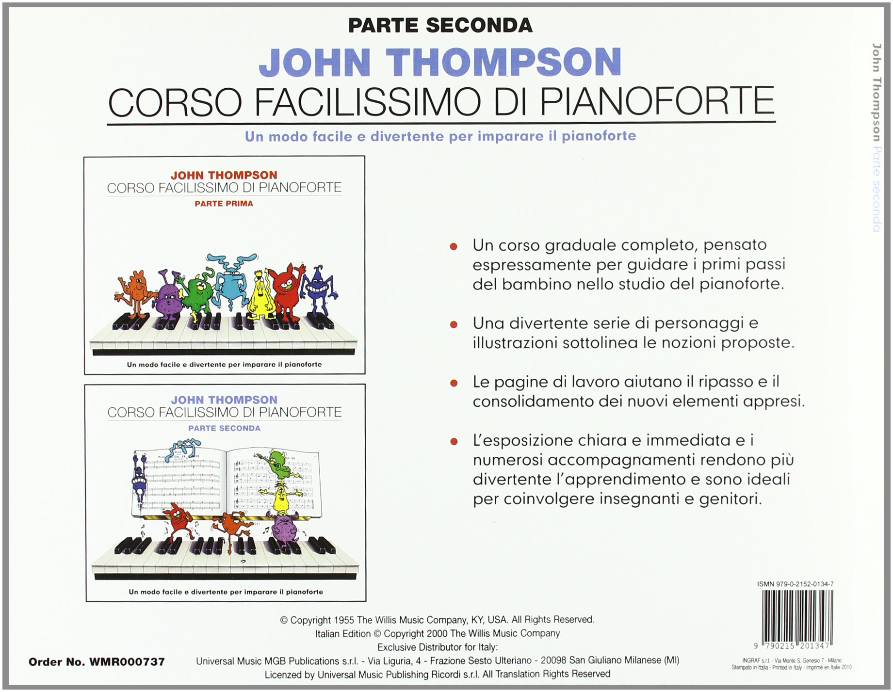 Corso Facilissimo Di Pianoforte Vol.II (Per Bambini)