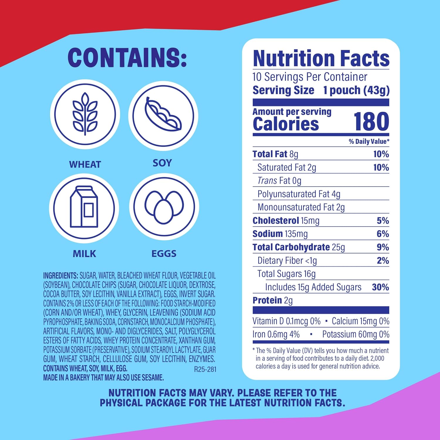 (Value Pack) Little Bites Chocolatey Chip Muffins, 10 individual packs, (1.5 oz each), Made with Real Chocolate Chip Mini Muffins, 15 oz Multipack