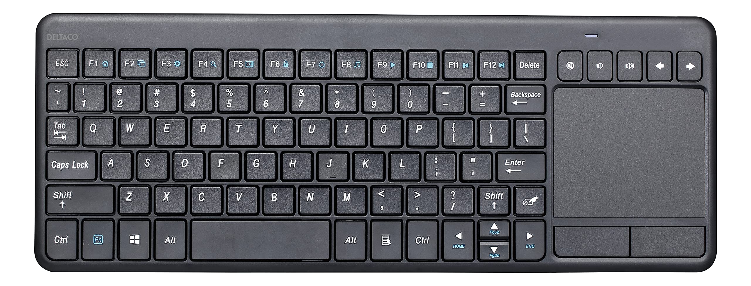 Teclado Inalámbrico CoolTouch Con Touchpad - 2.4Ghz, Para Smart TV, PC, Tablet, Versión Española
