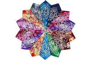 14Pcs Printed Bandanas for a Dash of Style and Protection