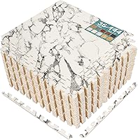 Vista 27 de Sorbus Losetas de suelo de madera veteada, esteras de espuma EVA entrelazadas, losetas de 3/8" de grosor para suelos de madera, esteras de ejercicio