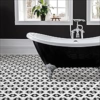 Vista 3 de FloorPops FP3931 Azulejos negros Biscotto adhesivos para el suelo