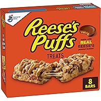 Vista 1 de REESE'S Puffs Barras de Cereales Dulces, Mantequilla de Maní y Cacao, Barras de Aperitivo, 8 Ct, 6.8 oz