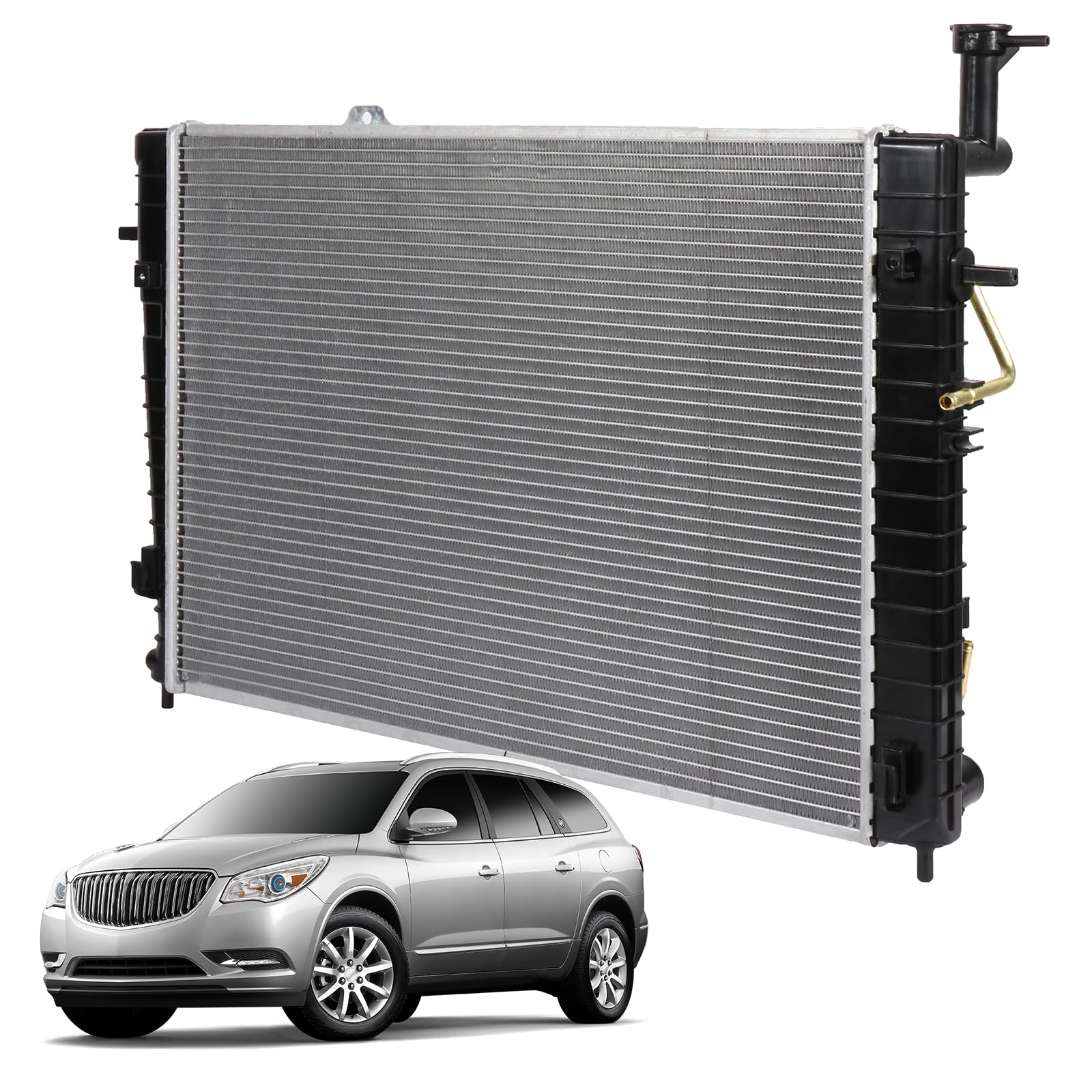 OCPTY Radiator Replacement Core Radiator Compatible for 2007 for GMC for for Sierra 1500 for Classic 1999-2000 for GMC for Sierra 2500 2000-2006 for