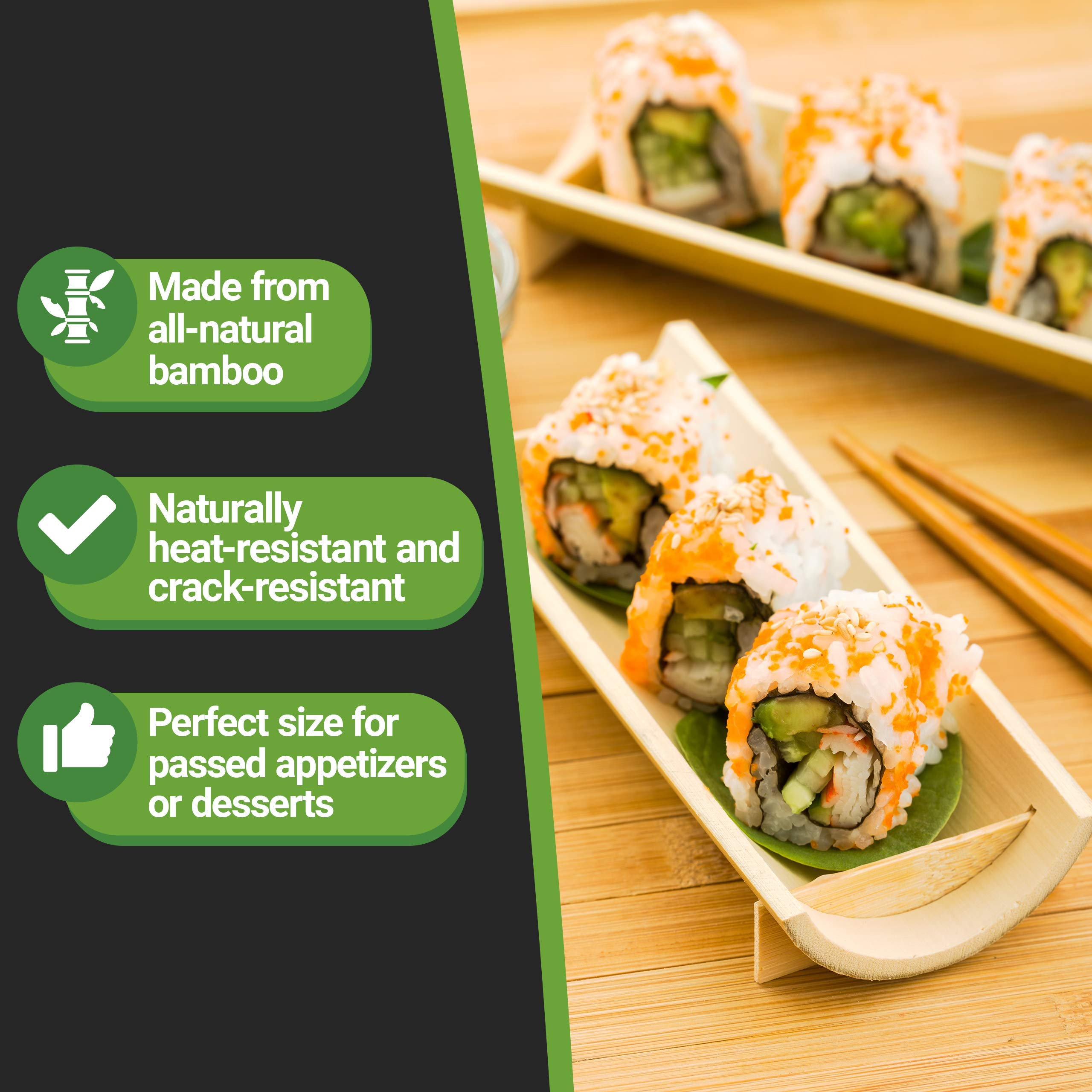 Restaurantware Bamboo Canoe Large 100 count box