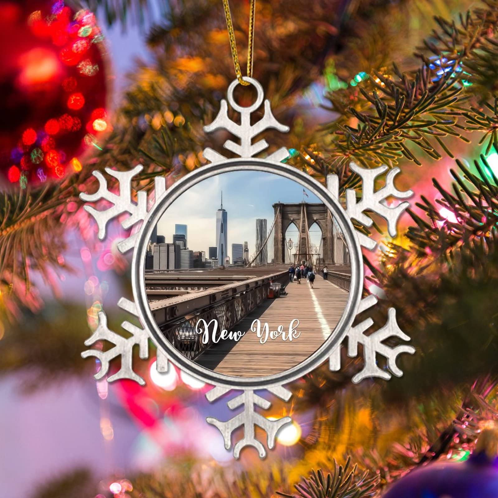 Kerstbal Ornamenten New York City Kerst Ornamenten Opknoping