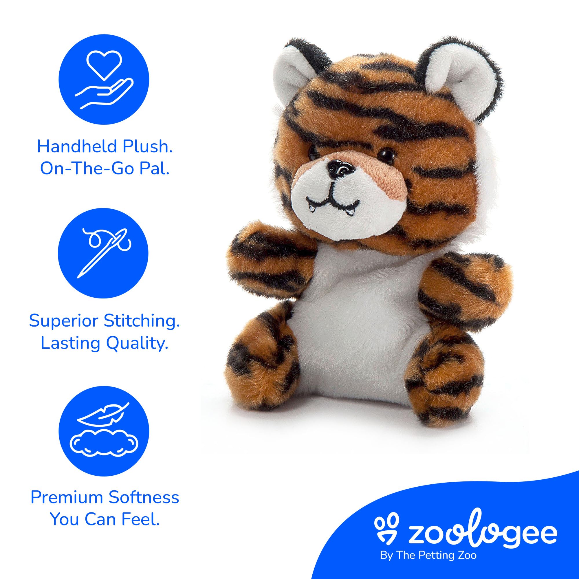 Amazon.com: The Petting Zoo Tiger Stuffed Animal Plushie, Gifts