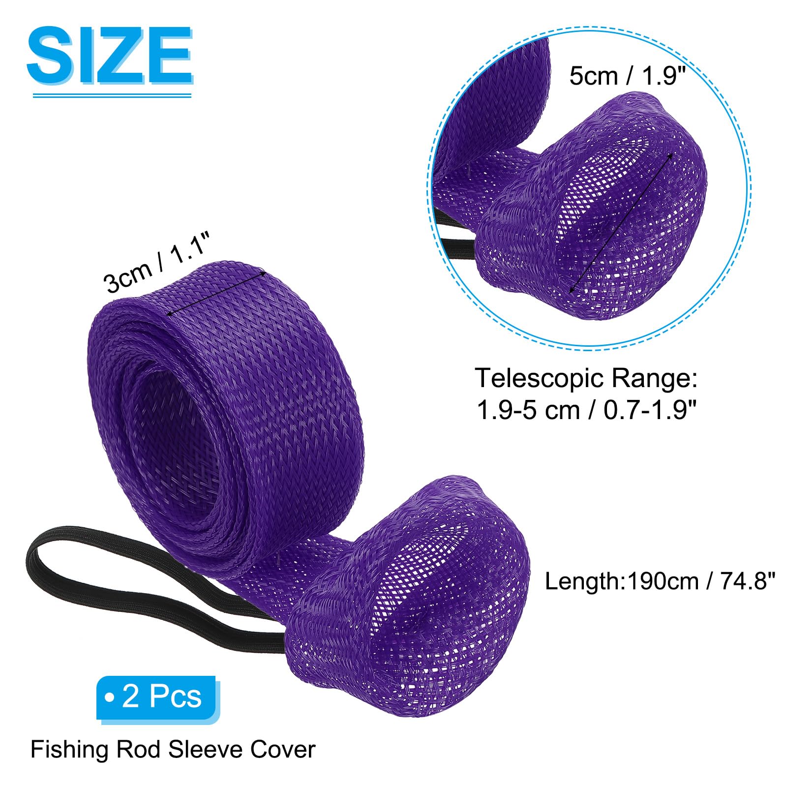 PATIKIL 75 Inch Rod Sock - Image 2