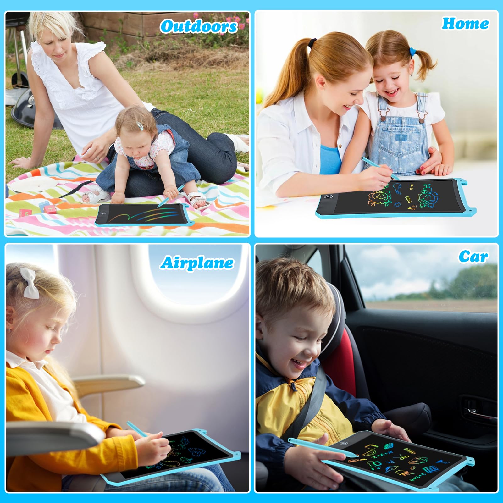 Spielzeug ab 3 4 5 6 7 8 9 Jahre,cimetech LCD Schreibtafel Kinder 8,5 Zoll Maltafel Adventskalender 2025 Spiele Weihnachten Geschenk Mädchen Jungen Malen Nach Zahlen - 5