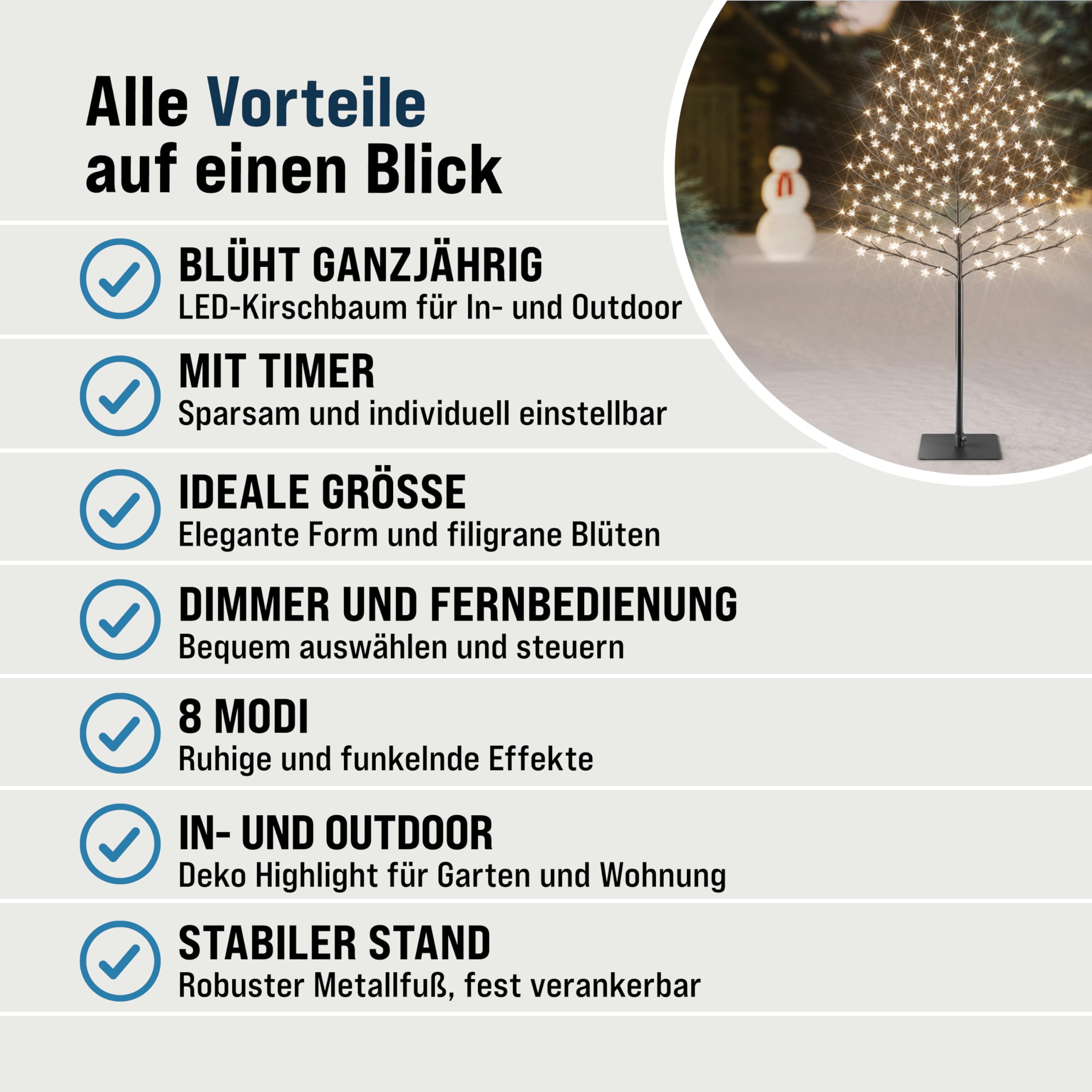 MONZANA® Kirschblütenbaum 2er Set 220 cm 220 LED Warmweiß Außen Innen Künstlich Groß Deko Weihnachten Weihnachtsdeko Kirschbaum Leuchtbaum Lichterbaum