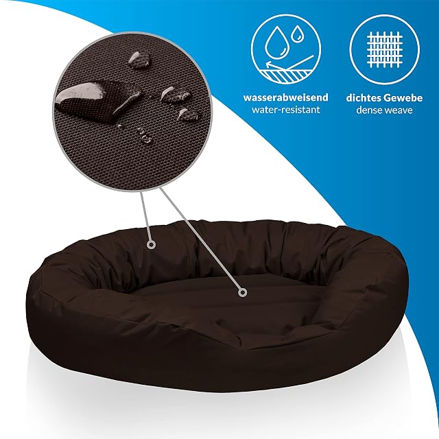 Foto 2 de 7 de BedDog® colchón para Perro Sunny, Cama, sofá, Cesta, cojín Ovalado para Perros, Funda extraíble, tamaño L