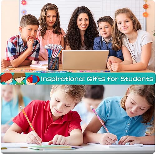 Miniatura 3 de emzrivo Lápices inspiradores motivacionales, lápices positivos para profesores, aulas, recompensa, regalo de cumpleaños, regalos de fiesta, 6