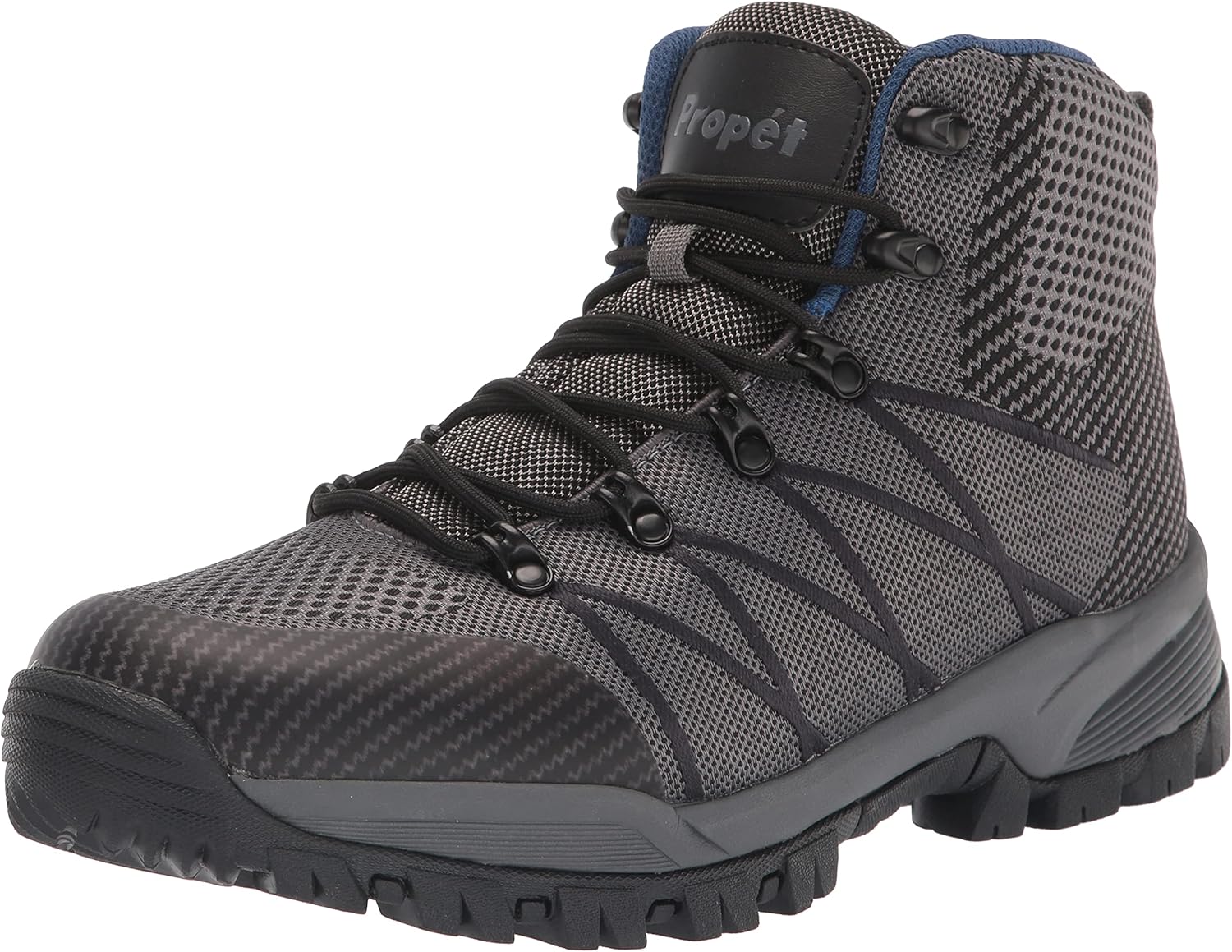 Propet Mens Traverse Hiking Boot 8 Grey/Black
