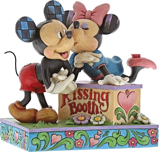 ENESCO - Disney Kissing Booth (Mickey Mouse & Minnie Mouse Figurine)