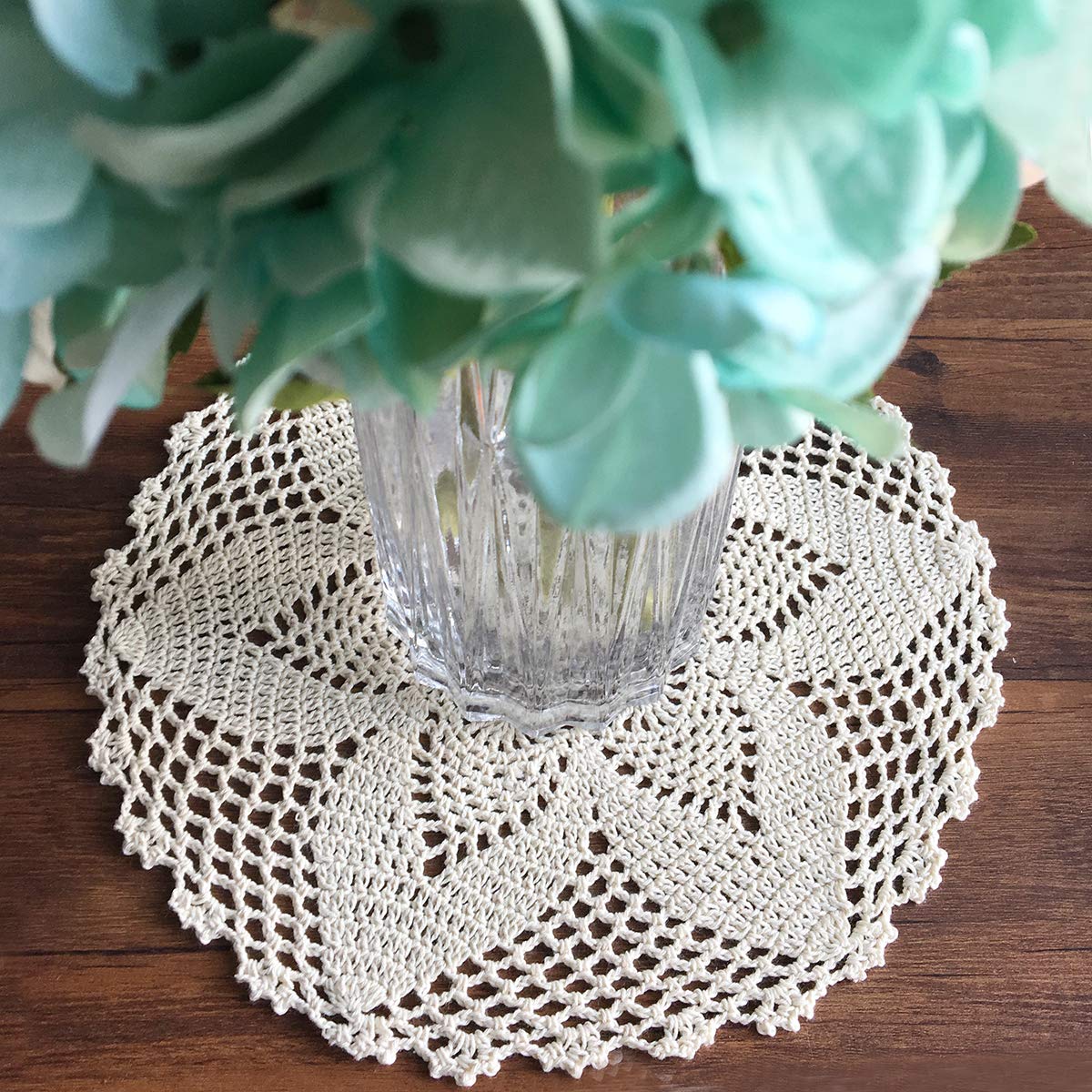 Traditional Hand Made Crochet Lace Length in Ecru Cotton