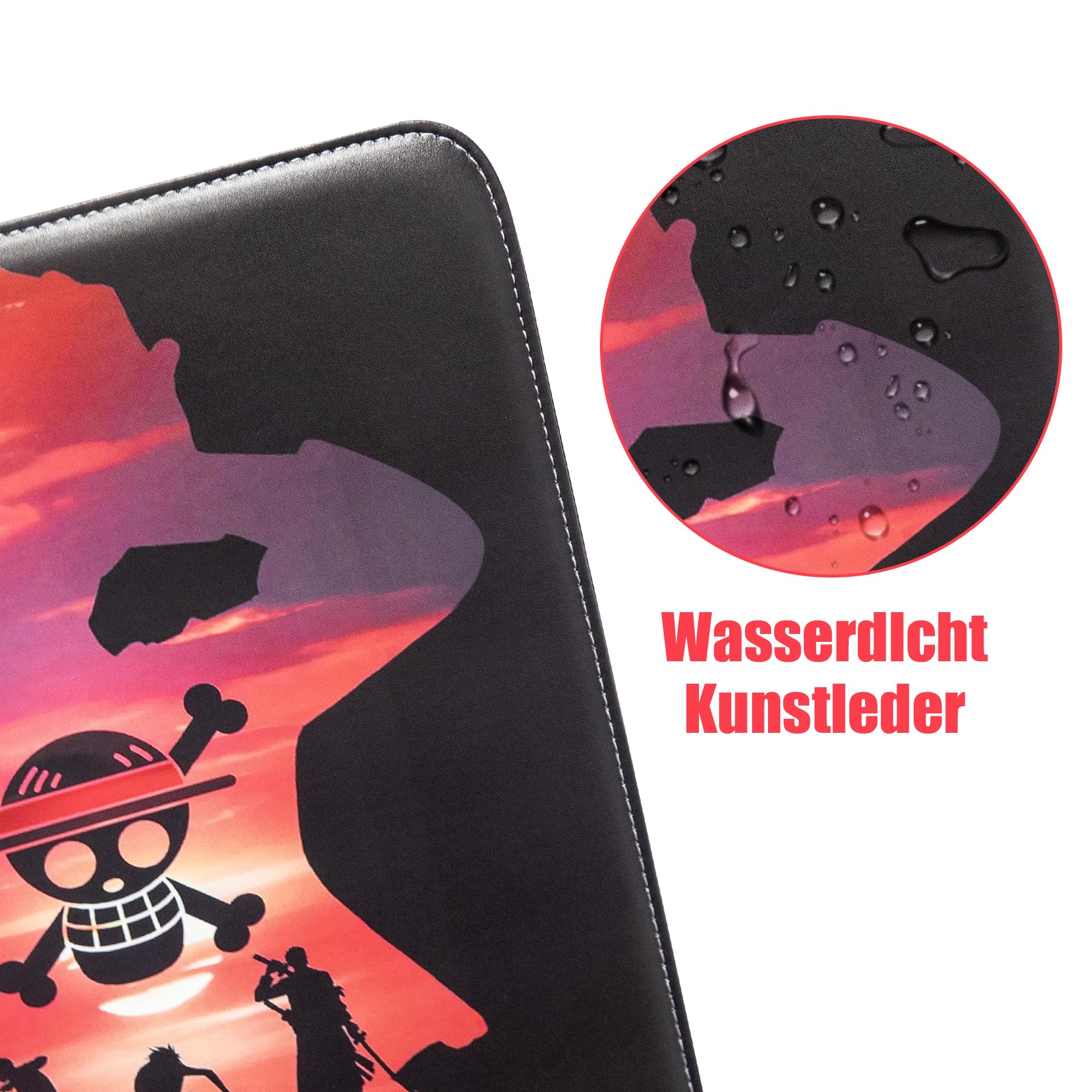 Sammelkarten Album for One Piece, 1080 Taschen, 60 Seiten, 9-Taschen-Design, Wasserdichtes PU-Material, Tragbar