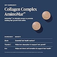 Vista 7 de Viviscal Hair Growth Supplements For Women For Thicker, Fuller Hair, Nourishes Thinning & Loss, With Proprietary Collagen Complex, 60 Tablets, 1