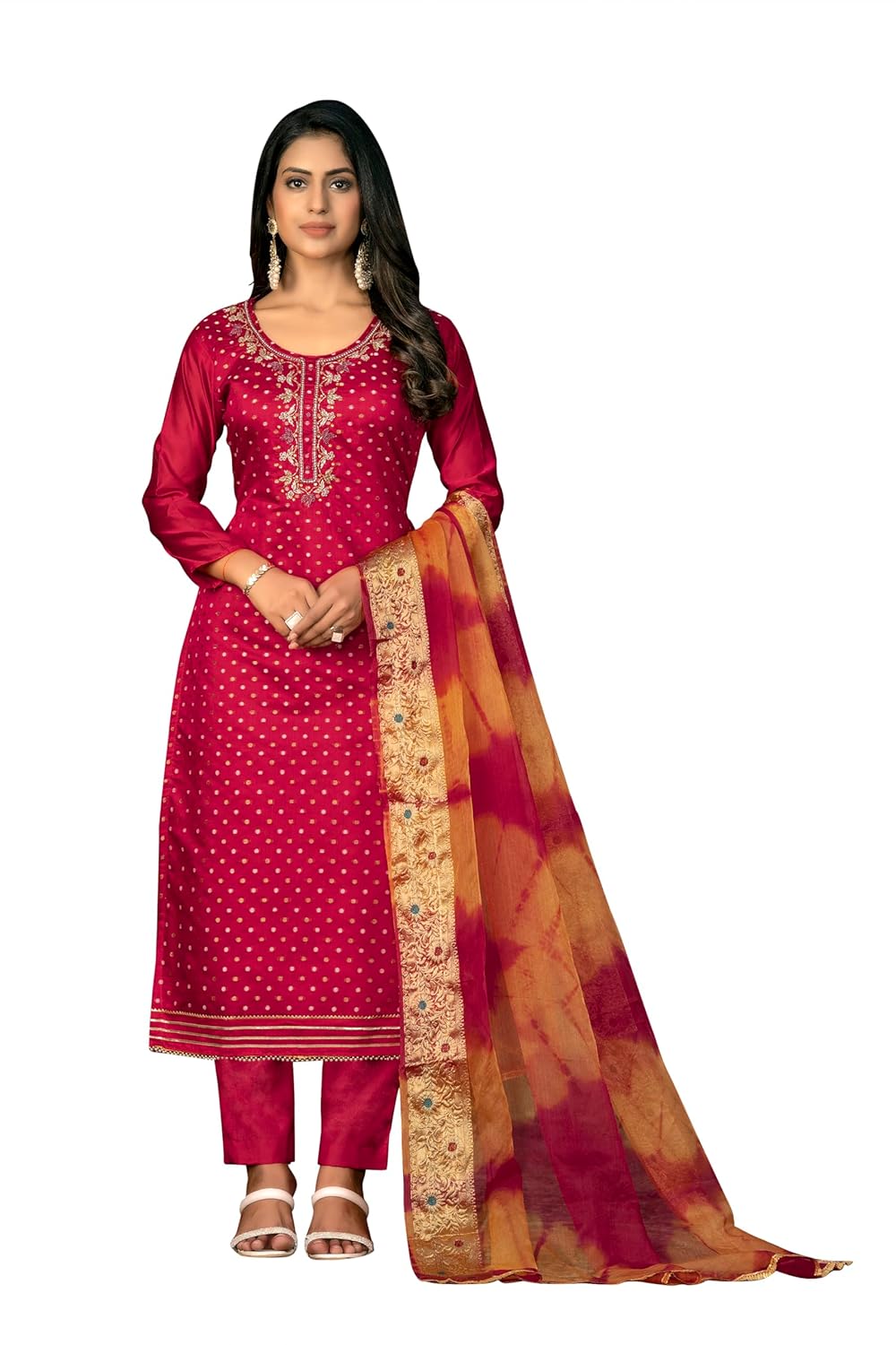 Stiched Designer Indian Style Embroidered Churidar Palazzo Salwar Suit For Women Party Ocasional Wear Large