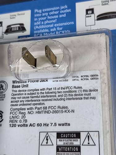 RCA Sistema de conector de teléfono inalámbrico RC926 RC926