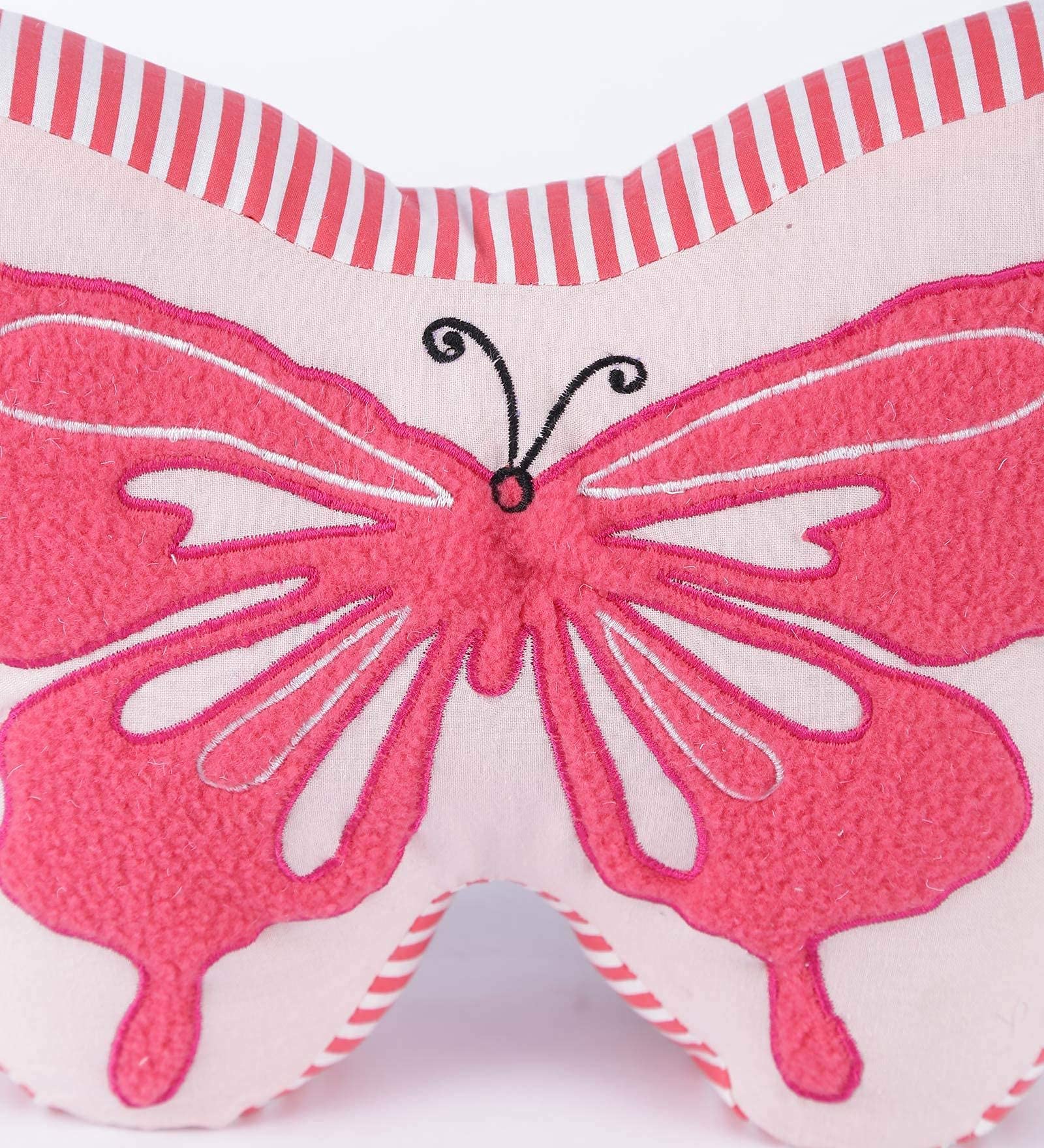 Oscar Home Butterfly-Shaped Cotton Cushion Pillow – Microfiber-Filled Soft Toy, for Babies and Kids 1