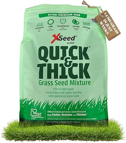 Mezcla de semillas de césped X-Seed Ultra Premium, rápido y grueso, North