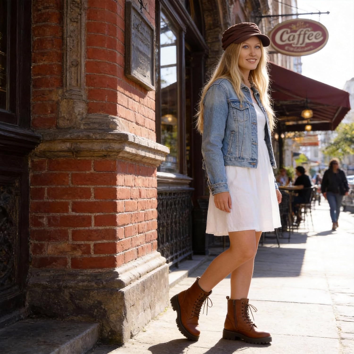 Ruphedy Newsboy Cap for Women Summer Chemo Headwear Hair Loss Cancer Hat with Brim - Image 7