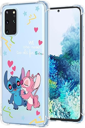 STSNano Funda para Samsung Galaxy S20 Plus, diseño de personajes de dibujos animados, para mujeres, niñas, niños, Kawaii suave TPU a prueba de