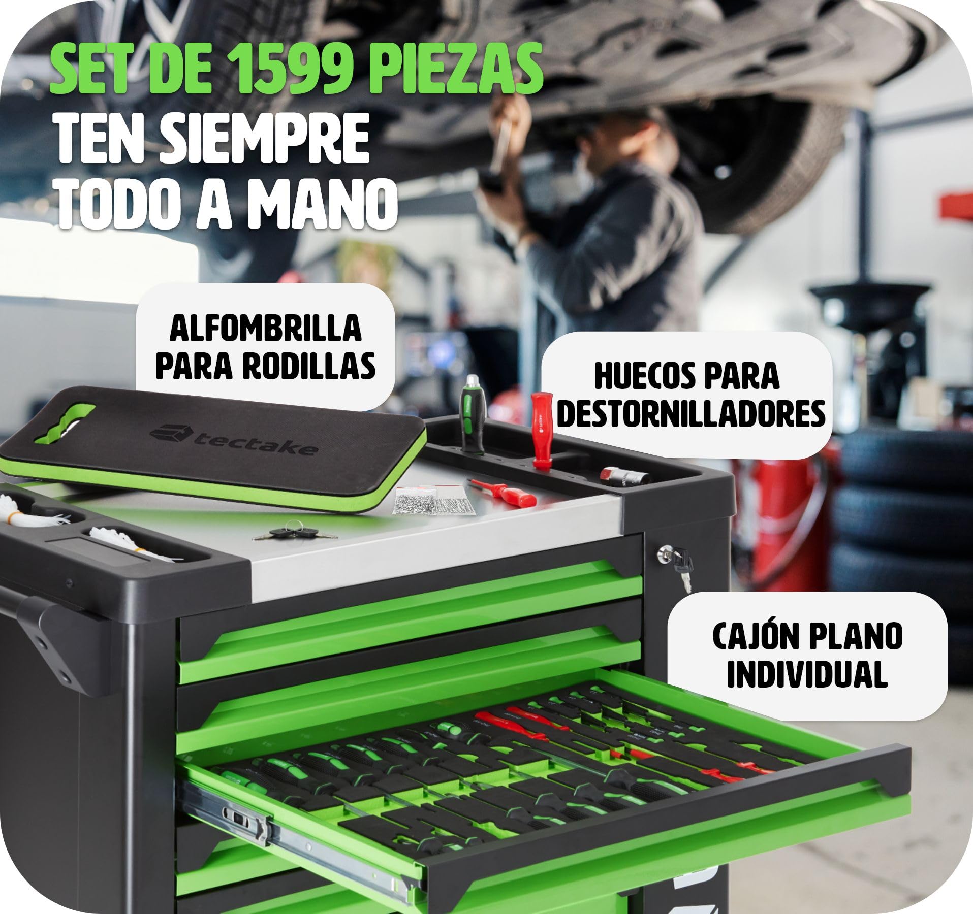 TecTake 7 Cajones, Bloqueo Central