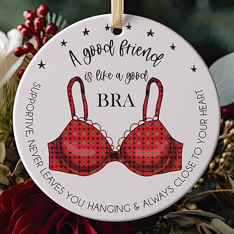 BFF Besties Best Friends Friendship Supportive Close-Knit Ornament 3" Round