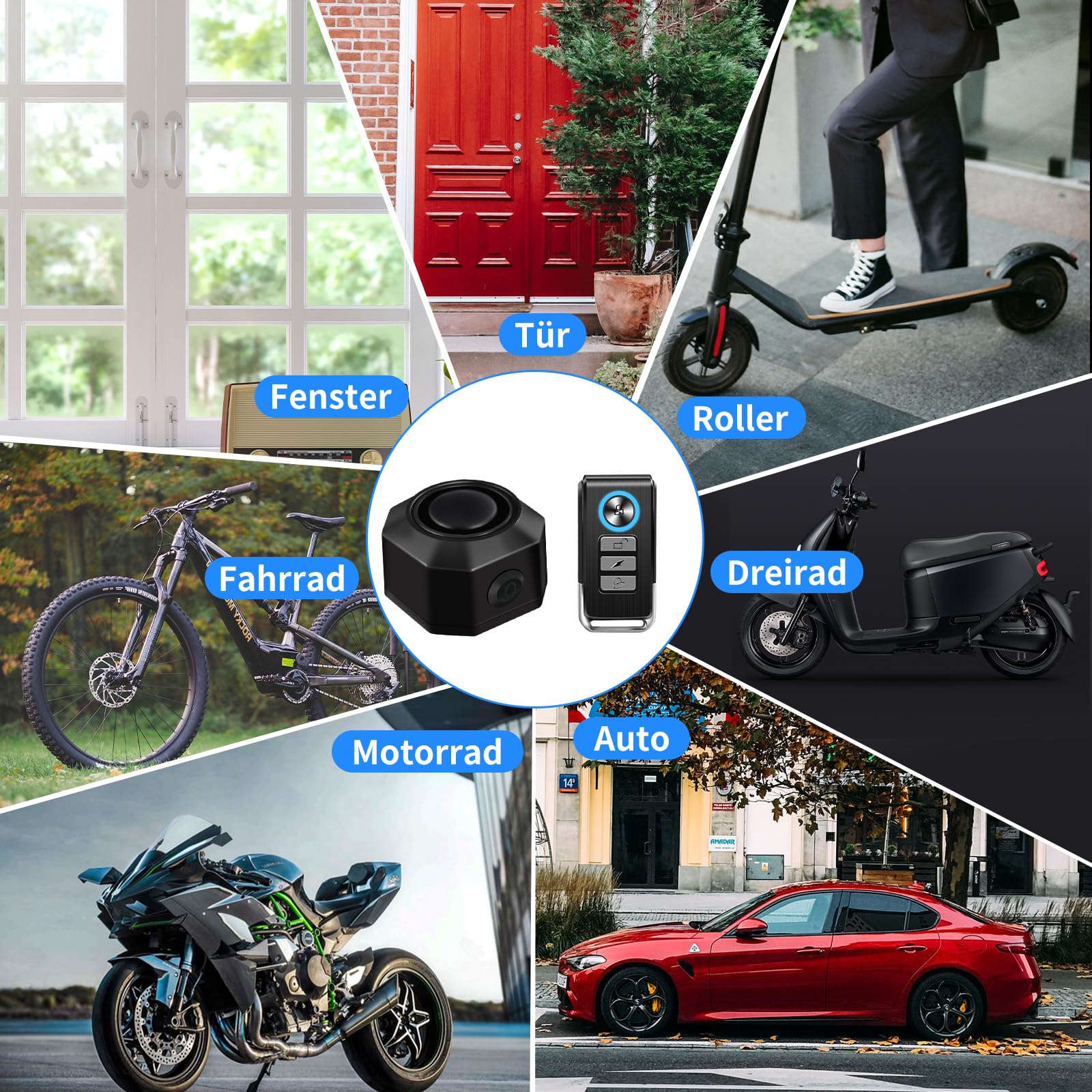 Antivol Guidon Vélo/Trottinette/Moto – Blocage Avec Alarme – Neuf