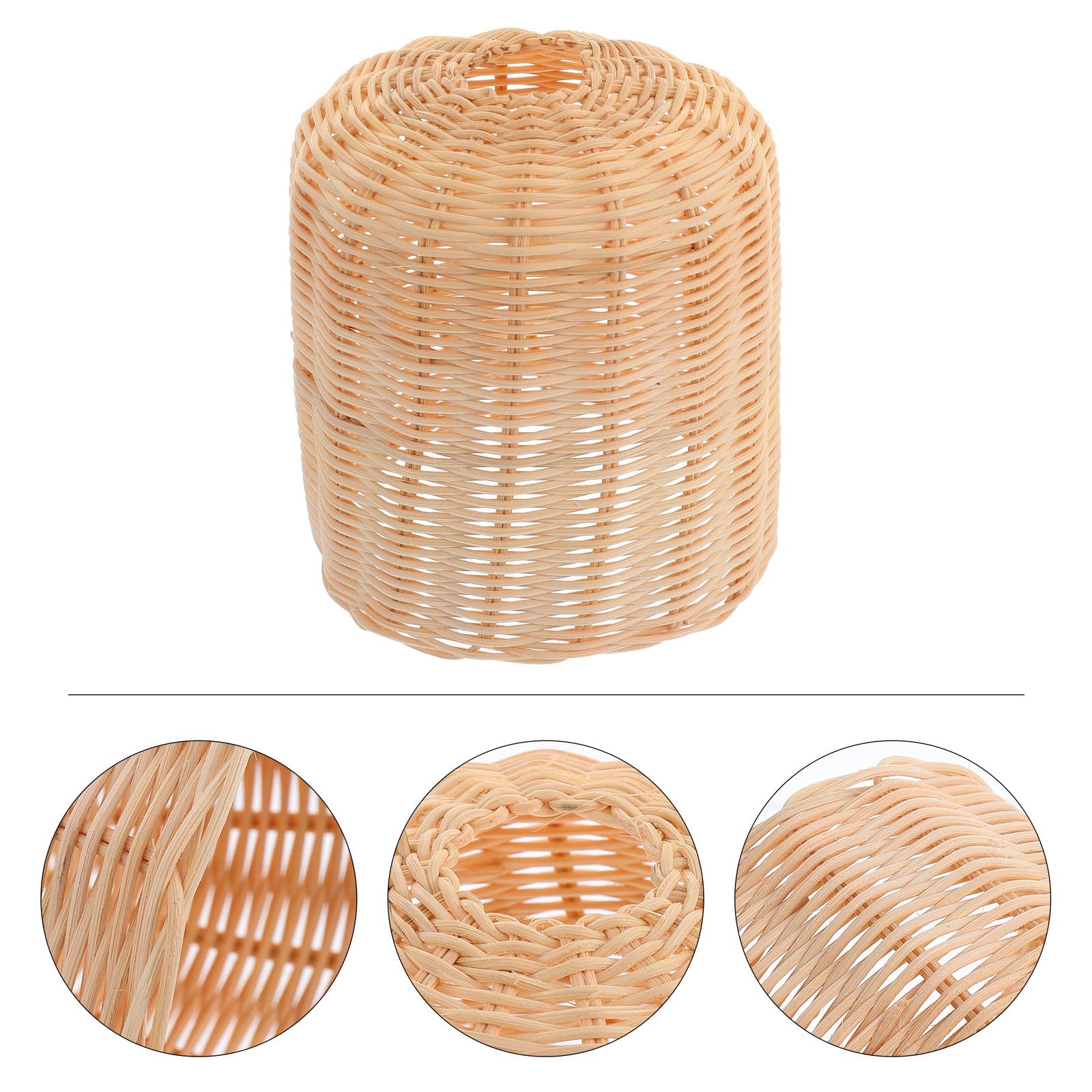 Beaupretty Rattan Gasflaschenhülle Flach mit Aufbewahrungstasche für Gasflaschen Abdeckung für Kochgasflasche Tankdeckel Anti Kollisionsschutz und Rostschutz für Sommerfest und Outdoor
