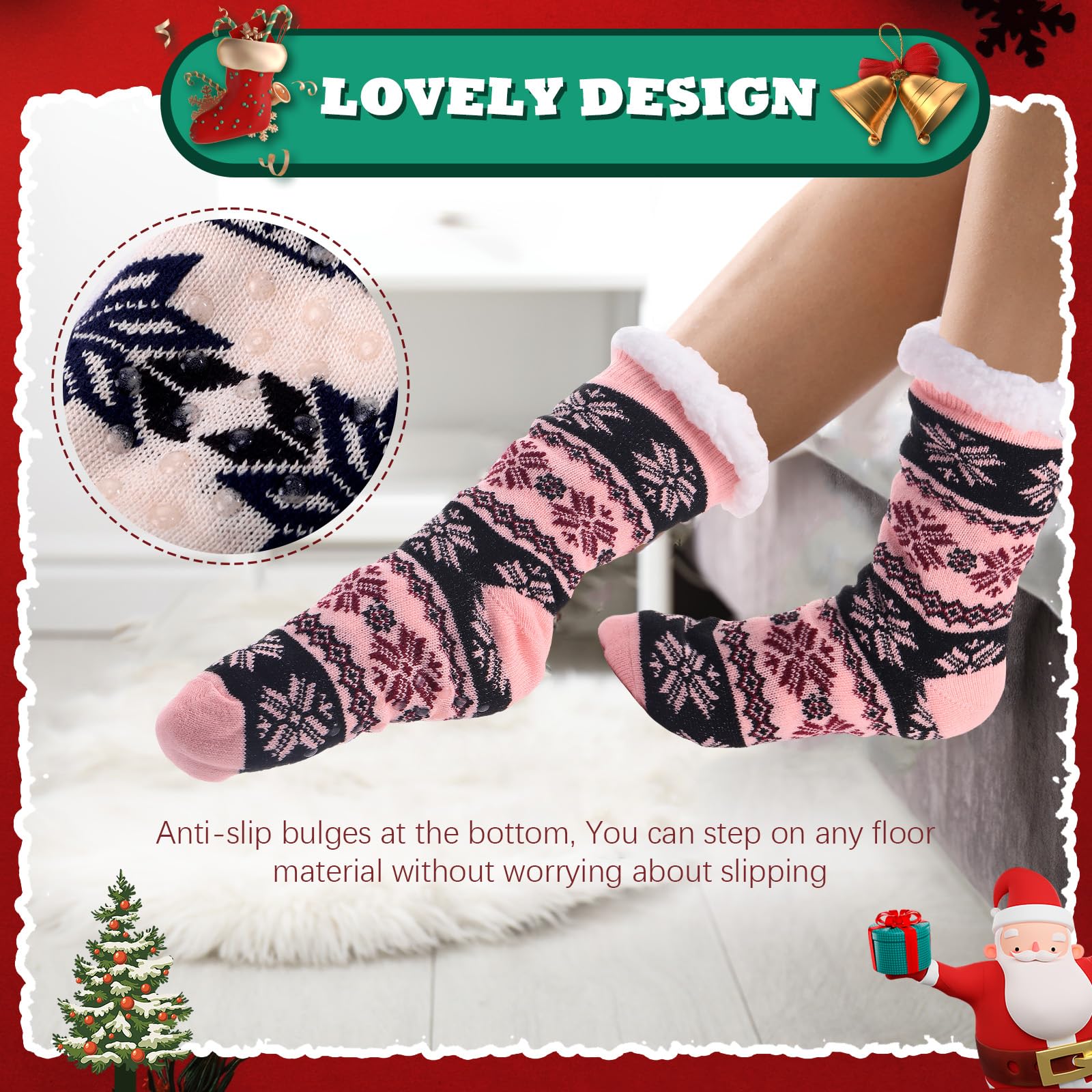 Liitrsh 12 Paar flauschige Thermosocken für den Winter, Urlaub, Weihnachten, Geburtstag, Geschenk, 12 Paar, Mehrfarbig, Einheitsgröße