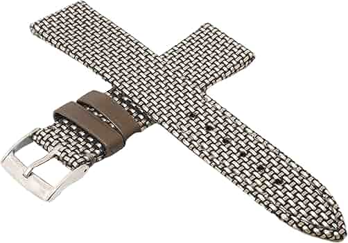 ベルキーLIC（リック）社製 時計ベルト イタリア製ナイロン素材腕時計バンド Nytech (ナイテック） 18mm 20mm タイフーンカラー ナイロン裏材 6002amp