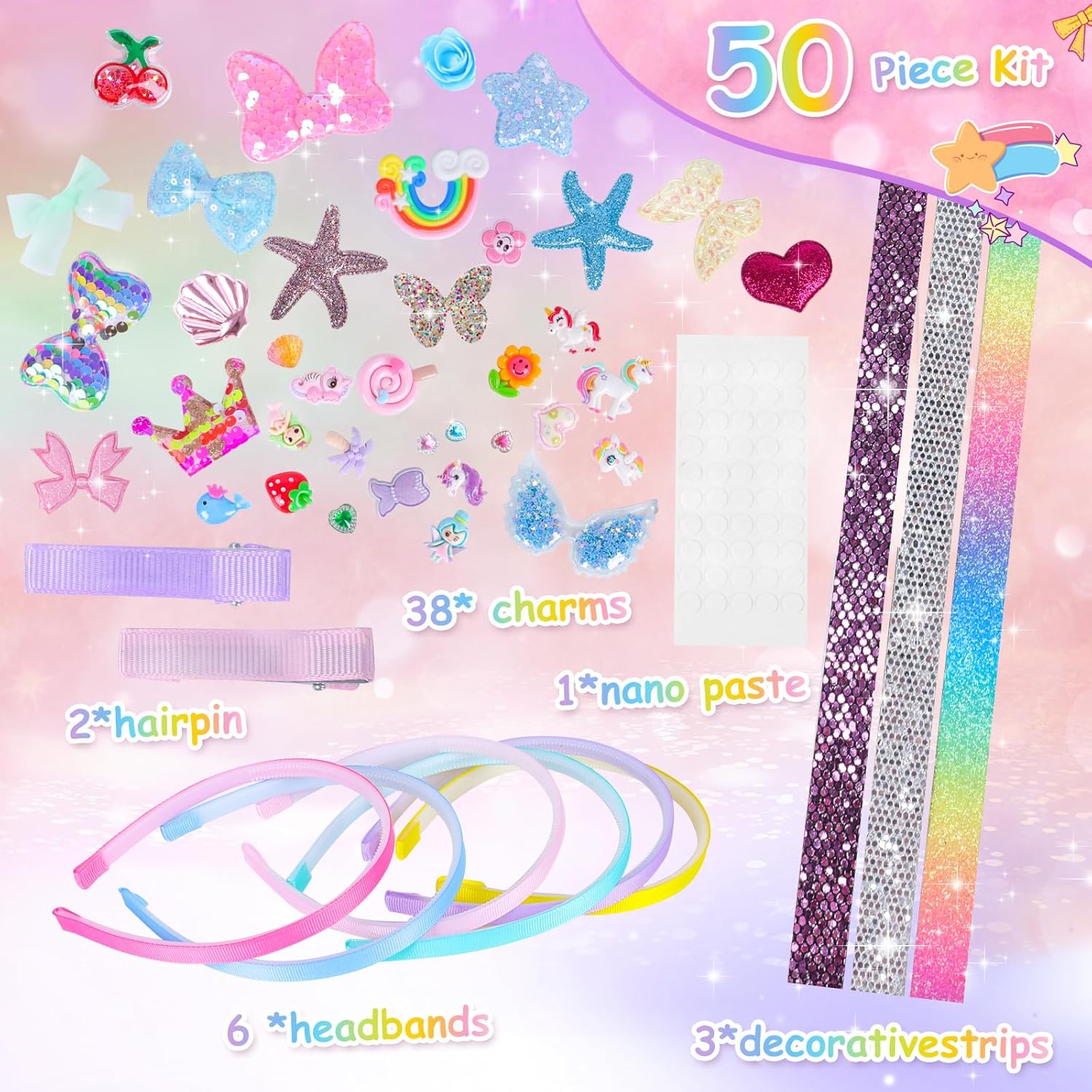 SUNtoys DIY Girls Birthday Presents Hair Accessories for Girls Gifts for 4-12 Year Old Girls,Toys for 5-12 Year Old Girls Arts and Crafts for Kids Presents for 6-12 Year Old Girls Friendship Bracelet 4 81EjMdILwcL. AC SL1500