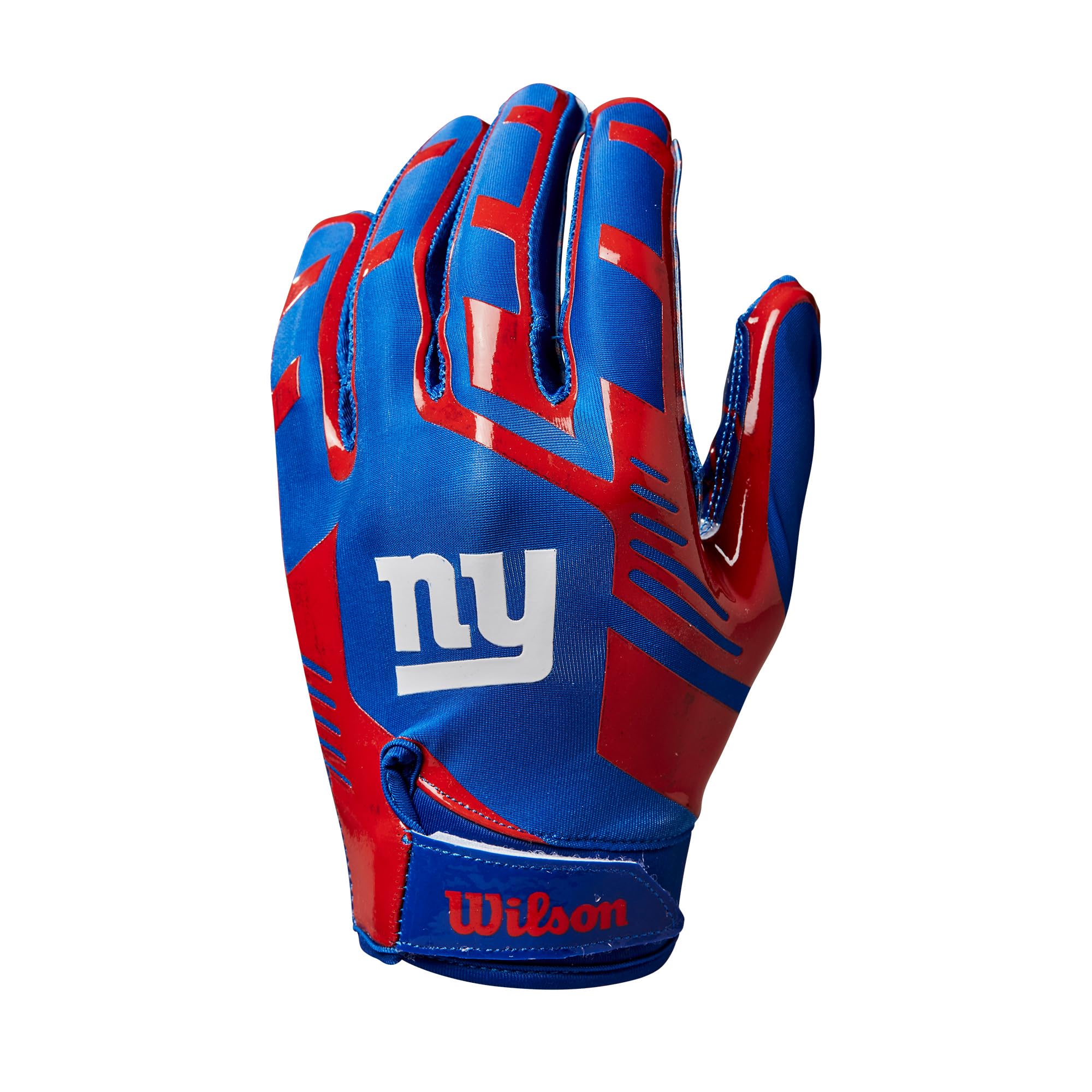 Wilson AD NFL STRETCH FIT GLOVES, niebieski/czerwony