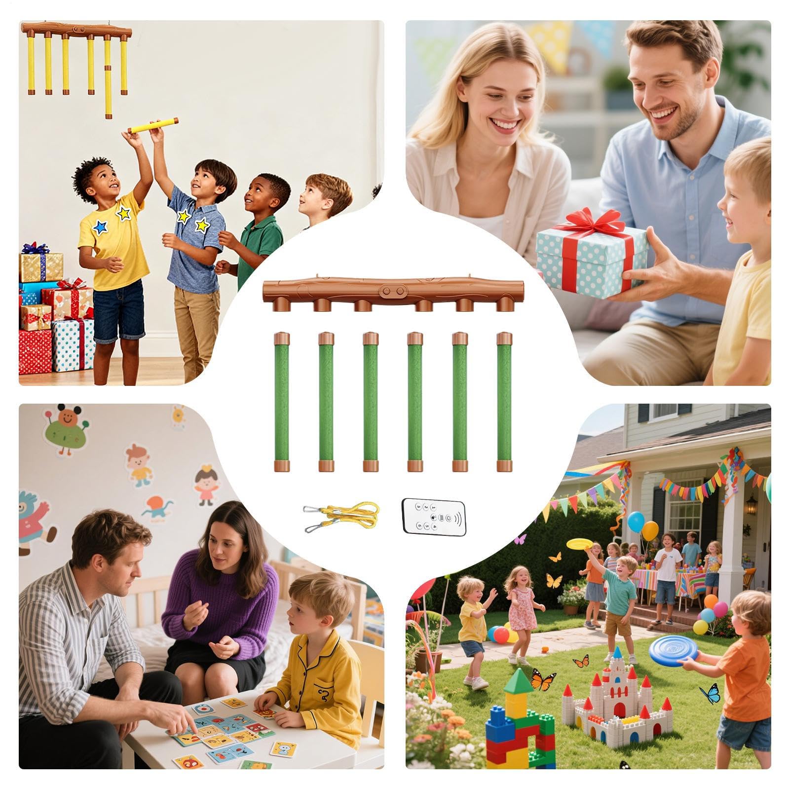 Hand Speed Challenge Game - Adjustable Toy, Remote Control Catching Sticks, Reaction Training, Kids Adults 3 + Years Old Boys Girls, Electronic Falling Stick Play, Coordination Reflex Exercise