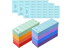 Kosiz 2000 Sheets Raffle Ticket Sheets with 25 Bid Numbers Per Sheet