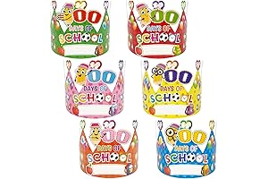 100-Day of School Crown Hats for Kids