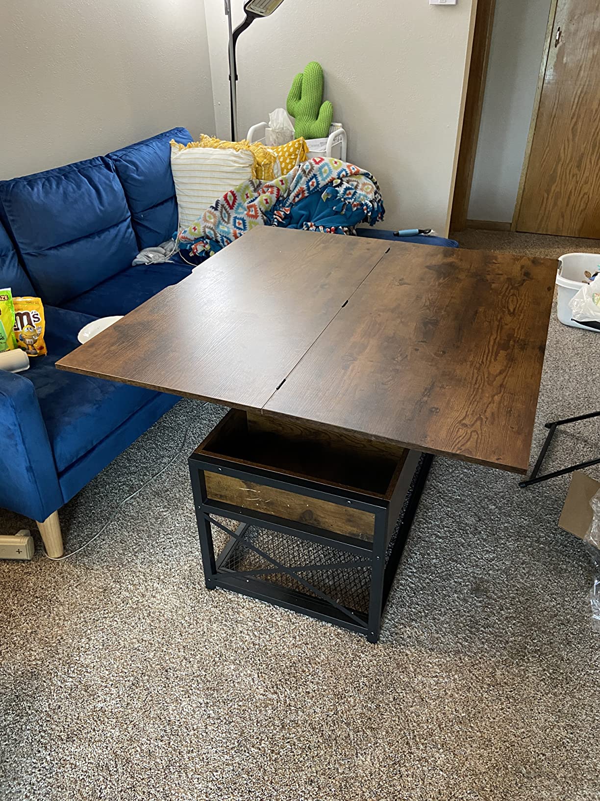 25/mo Finance Itaar 43" Lift Top Coffee Table, 3 in 1 MultiFunction